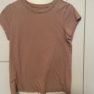 Nude/pink shirt sleeve tee